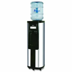 Avanti Hot and Cold Water Dispenser, 3 to 5 Gallon, 38-3/4”H x 13”W x 13”D, Stainless Steel