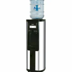 Avanti Hot and Cold Water Dispenser, 3 to 5 Gallon, 38-3/4”H x 13”W x 13”D, Stainless Steel