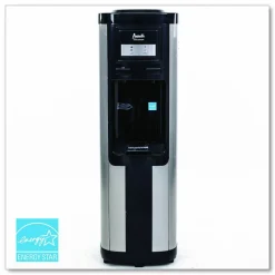 Avanti Hot and Cold Water Dispenser, 3 to 5 Gallon, 38-3/4”H x 13”W x 13”D, Stainless Steel