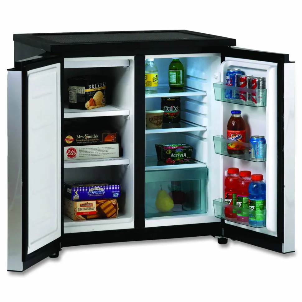 Avanti Model RMS551SS - SIDE-BY-SIDE Refrigerator/Freezer - 5.50 ft³ - Auto-defrost - 3.30 ft³ Net Refrigerator Capacity - RMS551SS