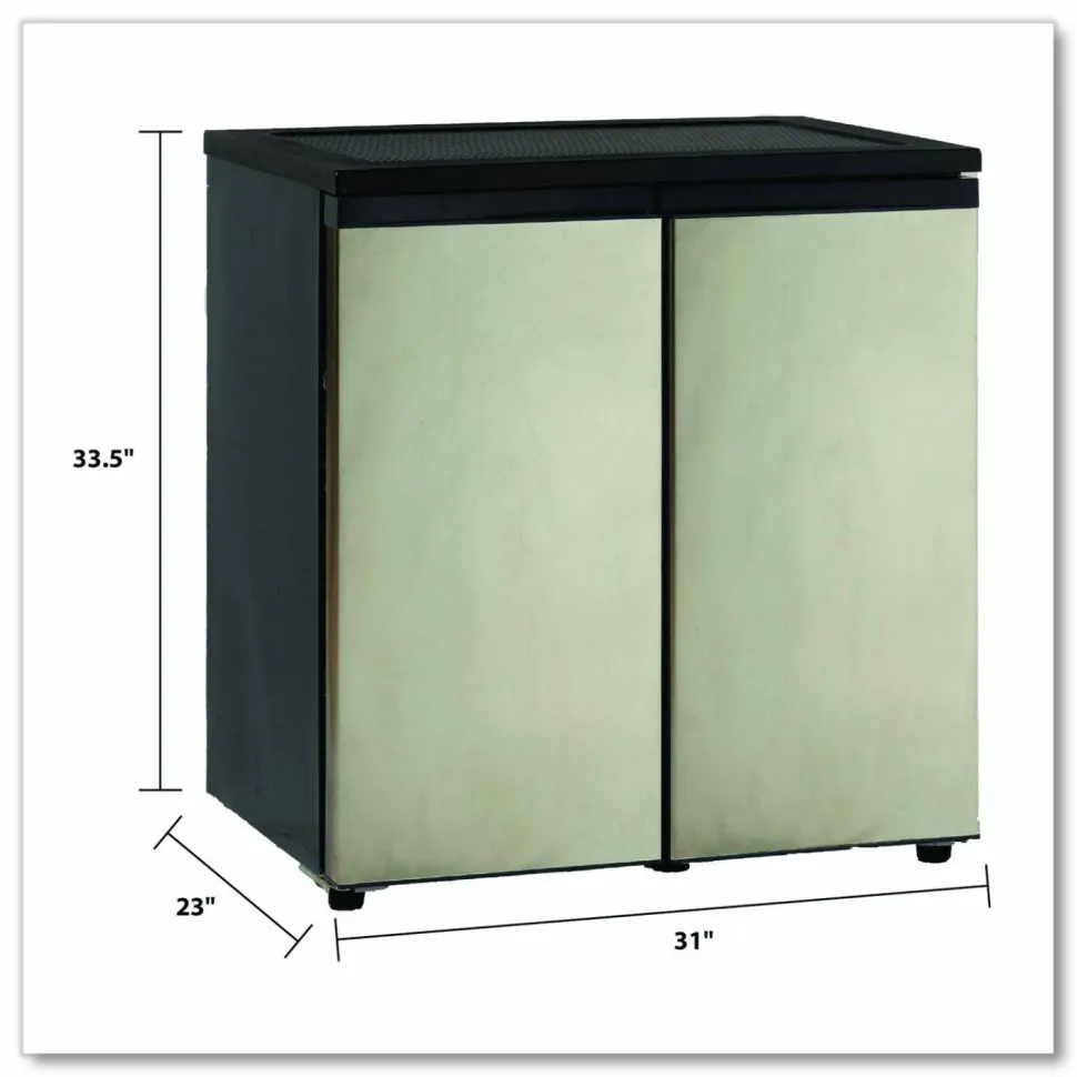 Avanti Model RMS551SS - SIDE-BY-SIDE Refrigerator/Freezer - 5.50 ft³ - Auto-defrost - 3.30 ft³ Net Refrigerator Capacity - RMS551SS