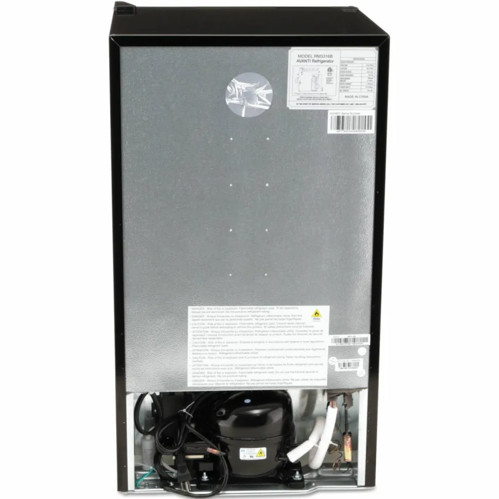 Avanti RM3316B 3.3 Cubic Feet Chiller Refrigerator, Black