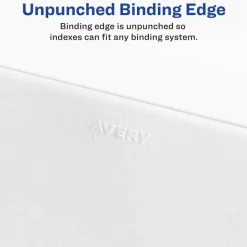 Avery Allstate-Style Collated Legal Exhibit Dividers, 8 1/2" x 11", White Dividers/White Tabs, 1–25, Pack Of 25 Tabs