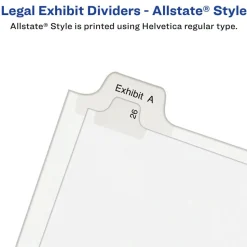 Avery Allstate-Style Collated Legal Exhibit Dividers, 8 1/2