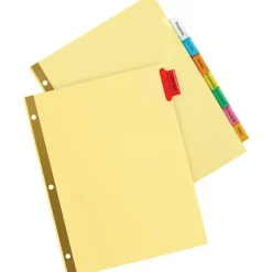 Avery Big Tab Insertable Dividers, Gold Reinforced, Buff/Multicolor, 8-Tab