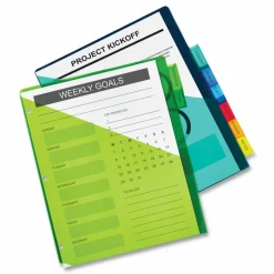 Avery Big Tab Insertable Plastic Dividers, Double Pocket, Multicolor, 8-Tab