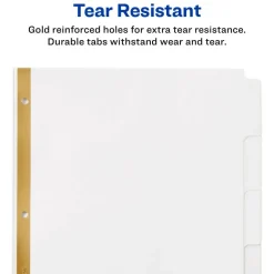 Avery Big Tab Write & Erase Dividers 5 Tab - 1 Set