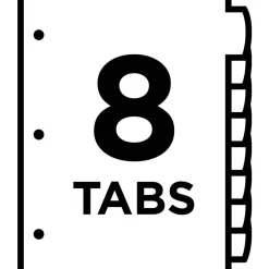 Avery Big Tab Write & Erase Durable Plastic Dividers, 8 1/2
