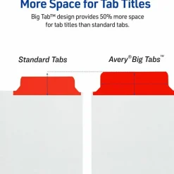 Avery Big Tab Write & Erase 5-Tab Dividers (23076)