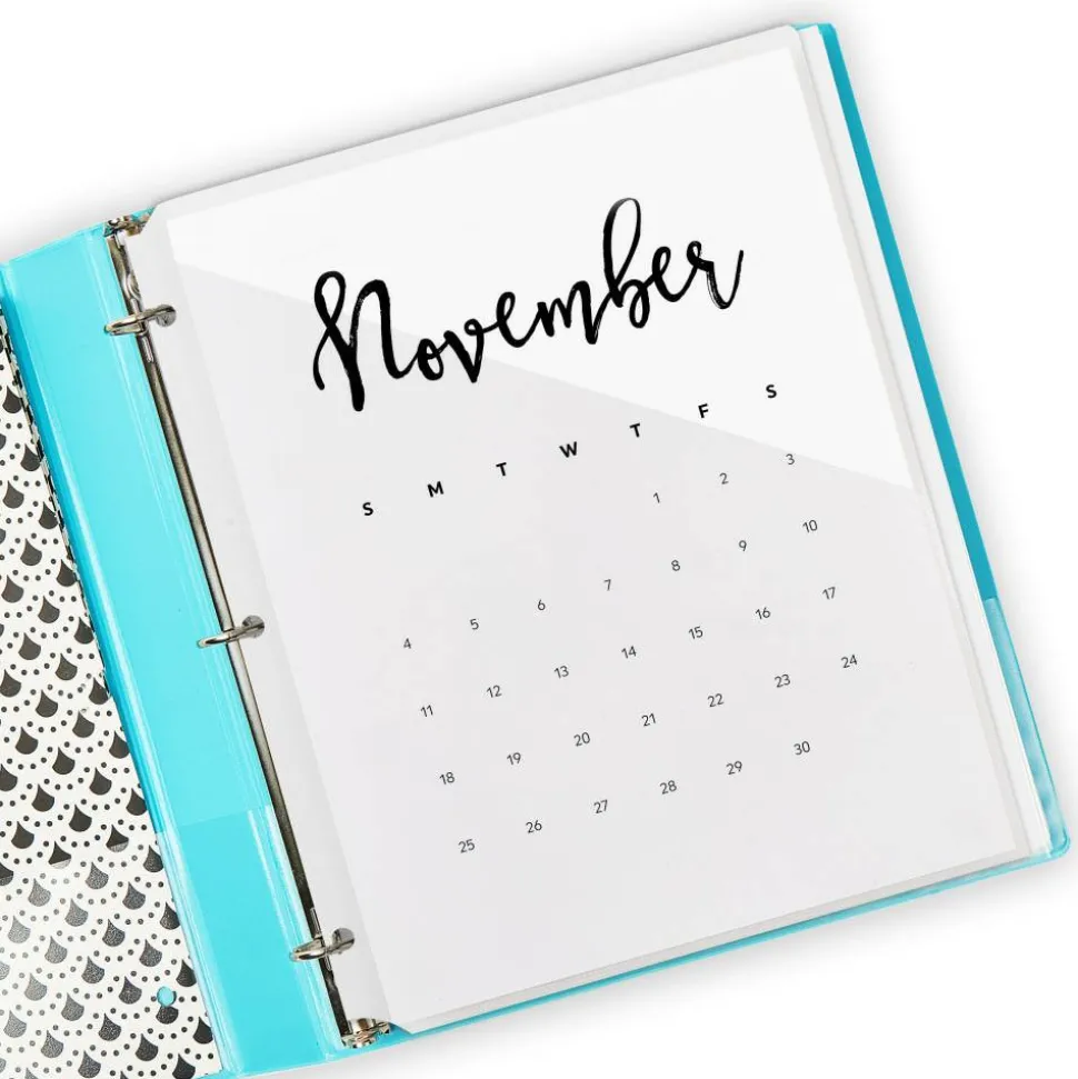 Avery Binder Pockets For 3 Ring Binders, Clear, Pack Of 5 Binder Pockets