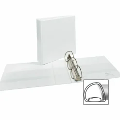 Avery Durable Clear View 3 Ring Binders, 3 Inch EZD Rings, White, 1 Binder