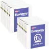 Avery Economy View 3 Ring Binder, 1-1/2" Round Rings, White, Pack Of 12
