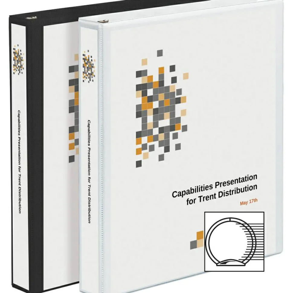 Avery Economy View 3-Ring Binder, 3" Round Rings, White