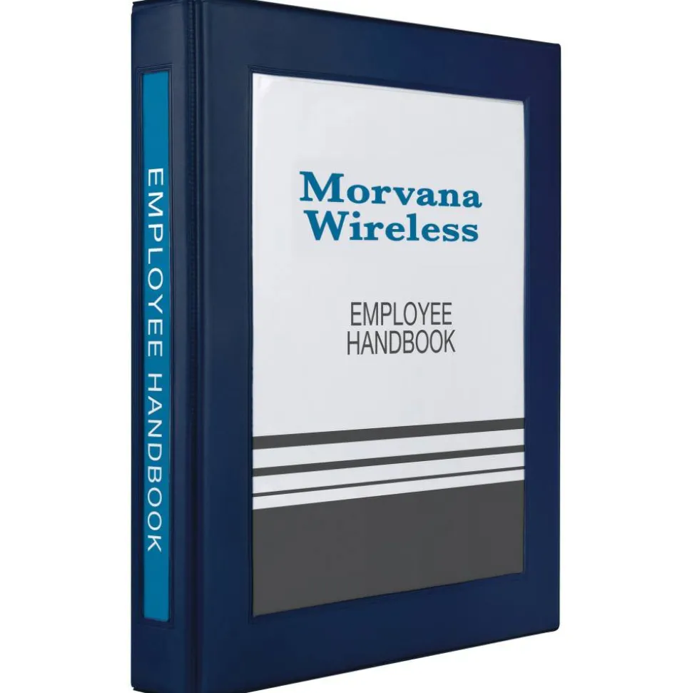 Avery Heavy-Duty Framed View 3-Ring Binder, 1" One Touch EZD Rings, Navy Blue, 1 Binder