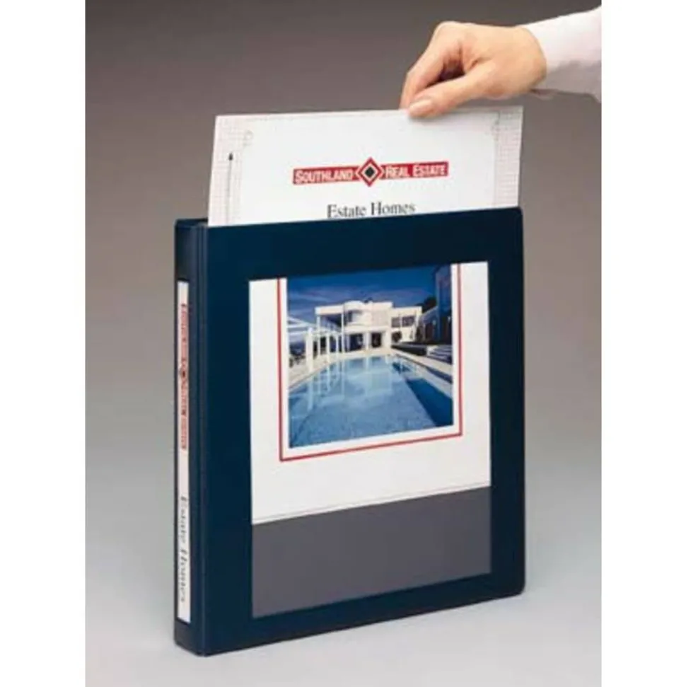 Avery Heavy-Duty Framed View 3-Ring Binder, 1" One Touch EZD Rings, Navy Blue, 1 Binder