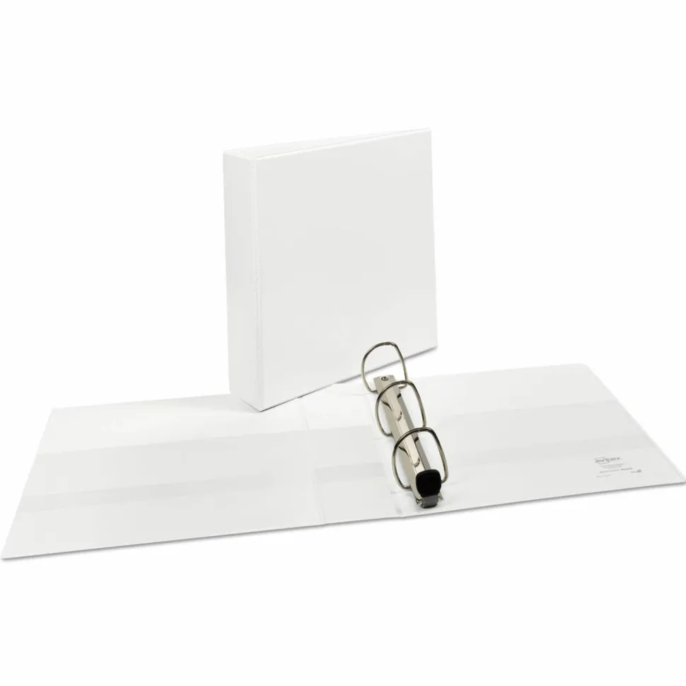 Avery Heavy-Duty View 3 Ring Binder, 2" One Touch EZD Rings, White, 1 Binder