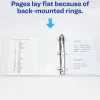Avery Heavy-Duty View 3 Ring Binder, 5" One Touch EZD Rings, White, Pack Of 2 Binders
