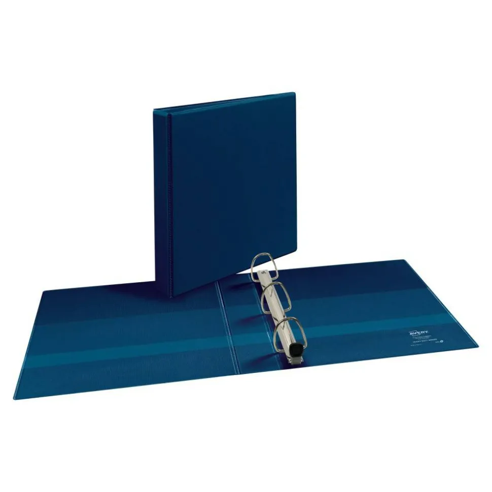 Avery Heavy-Duty View 3 Ring Binder, 1.5" One Touch EZD Rings, Navy Blue, 1 Binder