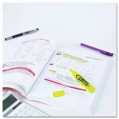 Avery Hi-Liter Desk Style Highlighters, Chisel Point, Fluorescent Yellow, Box Of 36