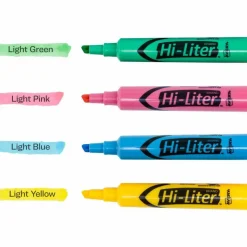 Avery Hi-Liter Desk-Style Highlighters, Assorted Colors, Box Of 4