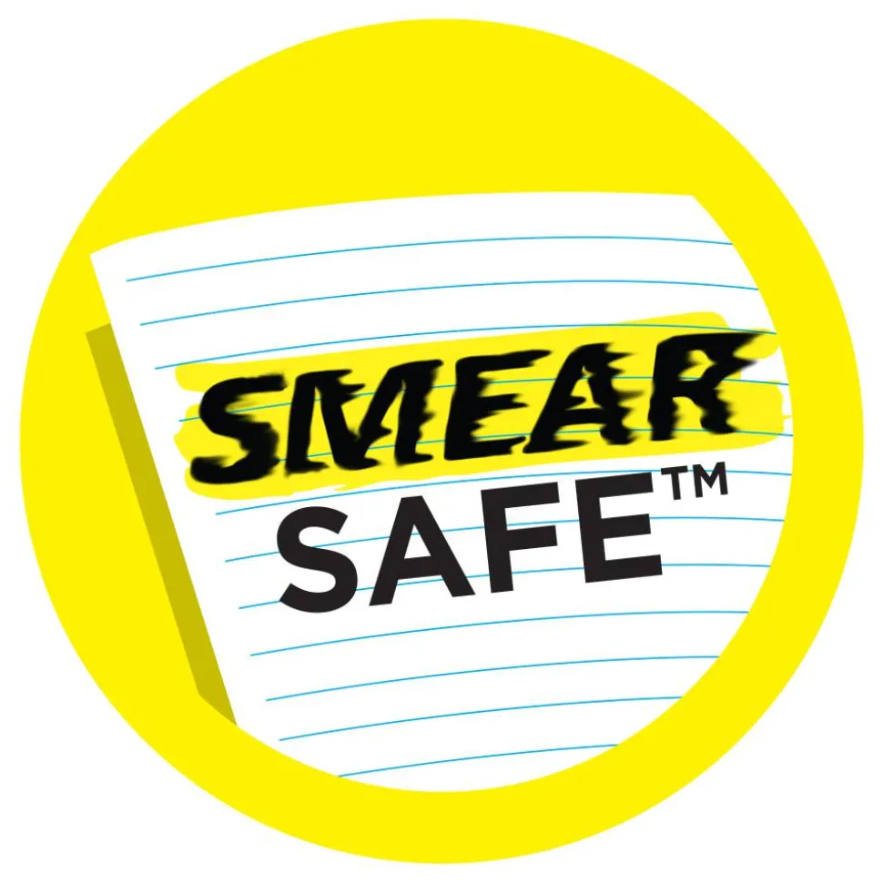 Avery Hi-Liter SmearSafe Highlighters, Chisel Tip, Desk-Style, Fluorescent Blue, Pack Of 12 Highlighters