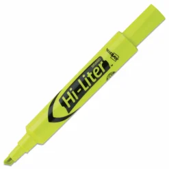 Avery Hi-Liter SmearSafe Highlighters, Chisel Tip, Desk-Style, Assorted, Pack Of 12 Highlighters