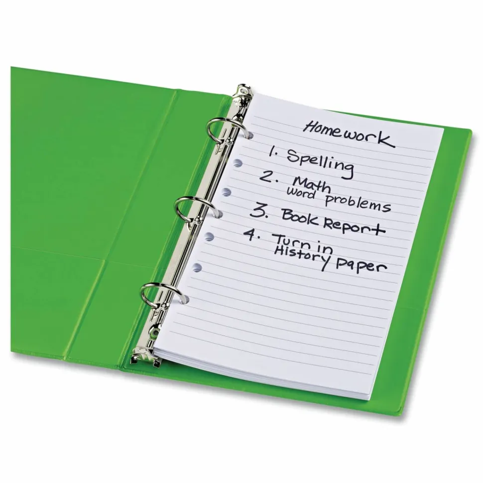 Avery Mini Binder Filler Paper, Fits 3-Ring/7-Ring Binders, 5-1/2" x 8-1/2", College Ruled, Pack of 100 Sheets