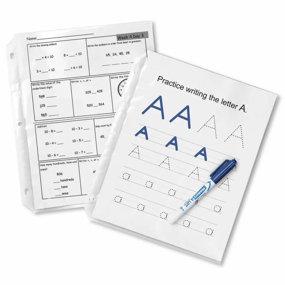 Avery Non-Glare Heavyweight Sheet Protectors With Easy Load, 8-1/2" x 11", Clear, 100 Document Protectors