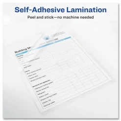 Avery Permanent Self-Adhesive Laminating Sheets, 9