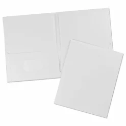 Avery 2-Pocket Folders, Letter Size, White, Pack Of 25