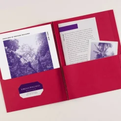 Avery 2-Pocket Folders With Fasteners, Letter Size, Red, Pack Of 25