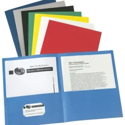 Avery Two-Pocket Folder, Accommodates (40) 11 x 8.5 Sheets, Light Blue, 25/Box