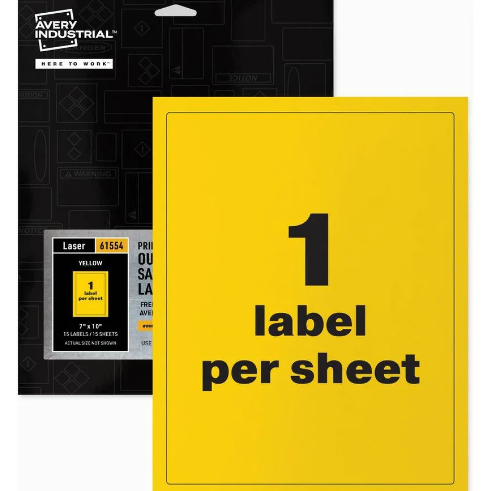 Avery Adhesive Printable Vinyl Signs