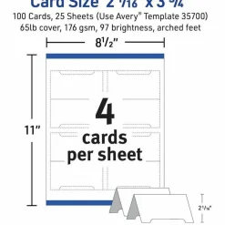 Avery Arched Place Cards, 2-1/16