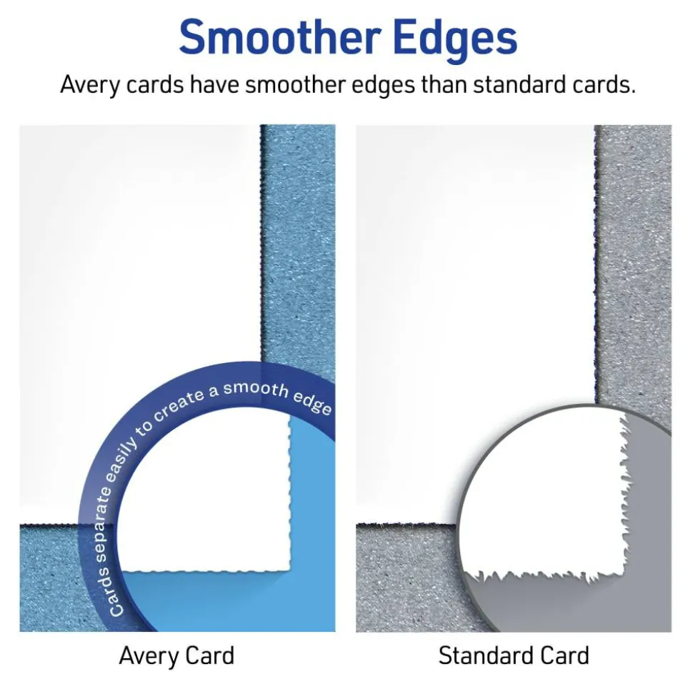 Avery Arched Place Cards, 2-1/16" x 3-3/4" , White, 100 Cards (35700)