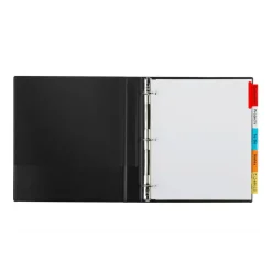 Avery Big Tab Extra-Wide Insertable Dividers, 9-1/4" x 11-1/8", Clear Reinforced, White/Multicolor, 5-Tab