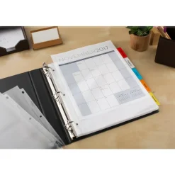 Avery Big Tab Extra-Wide Insertable Dividers, 9-1/4" x 11-1/8", Clear Reinforced, White/Multicolor, 5-Tab