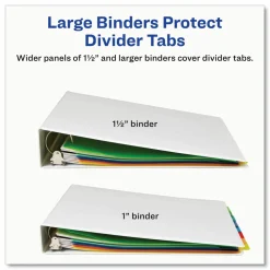 Avery Big Tab Insertable Plastic Dividers with Pockets