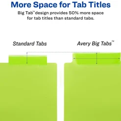 Avery Big Tab Insertable Plastic Dividers
