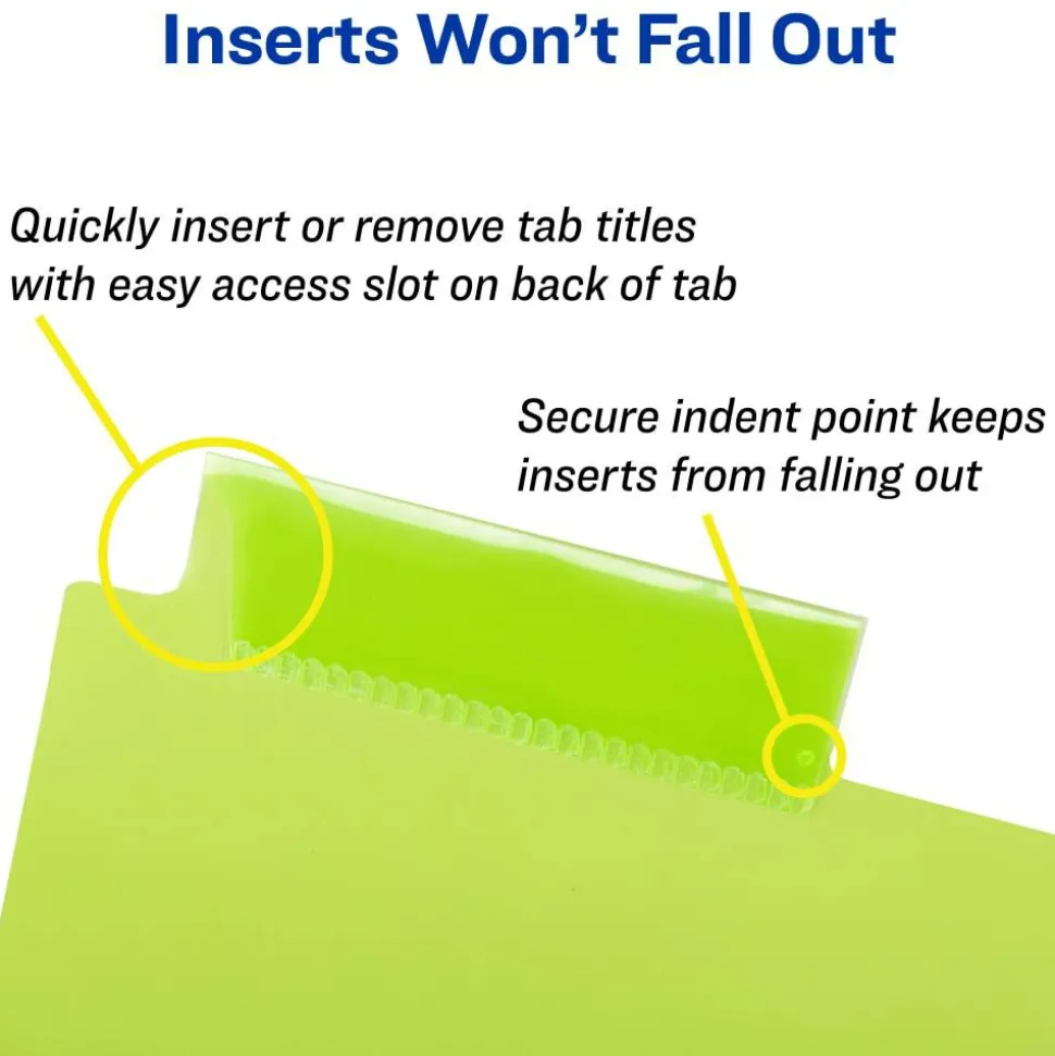 Avery Big Tab Insertable Plastic Dividers