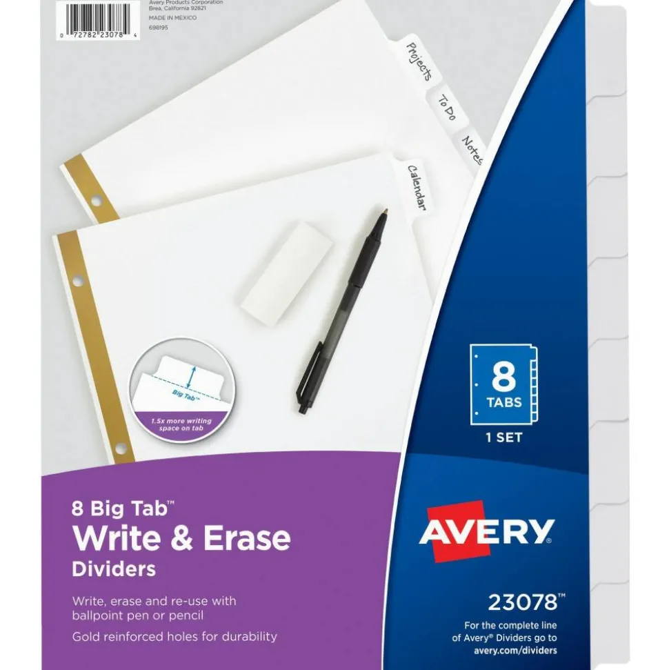 Avery Big Tab Write & Erase Dividers