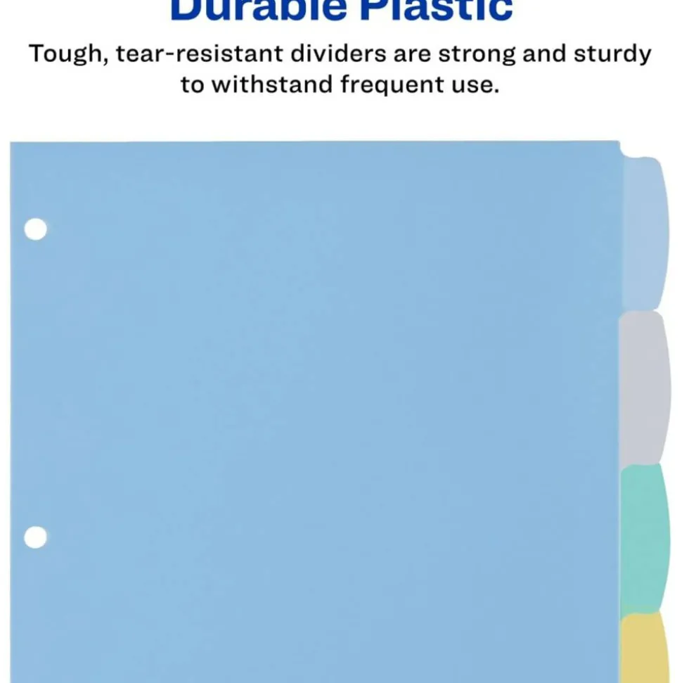 Avery Big Tab Write & Erase Plastic Dividers