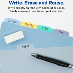 Avery Big Tab Write & Erase Plastic Dividers