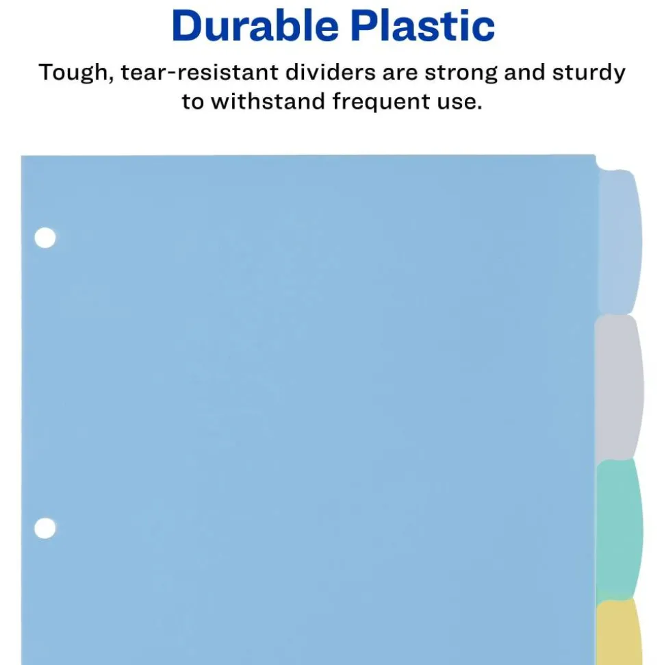 Avery Big Tab Write & Erase Plastic Dividers