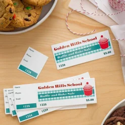 Avery Blank Tickets with Tear-Away Stubs