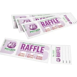 Avery Blank Tickets with Tear-Away Stubs