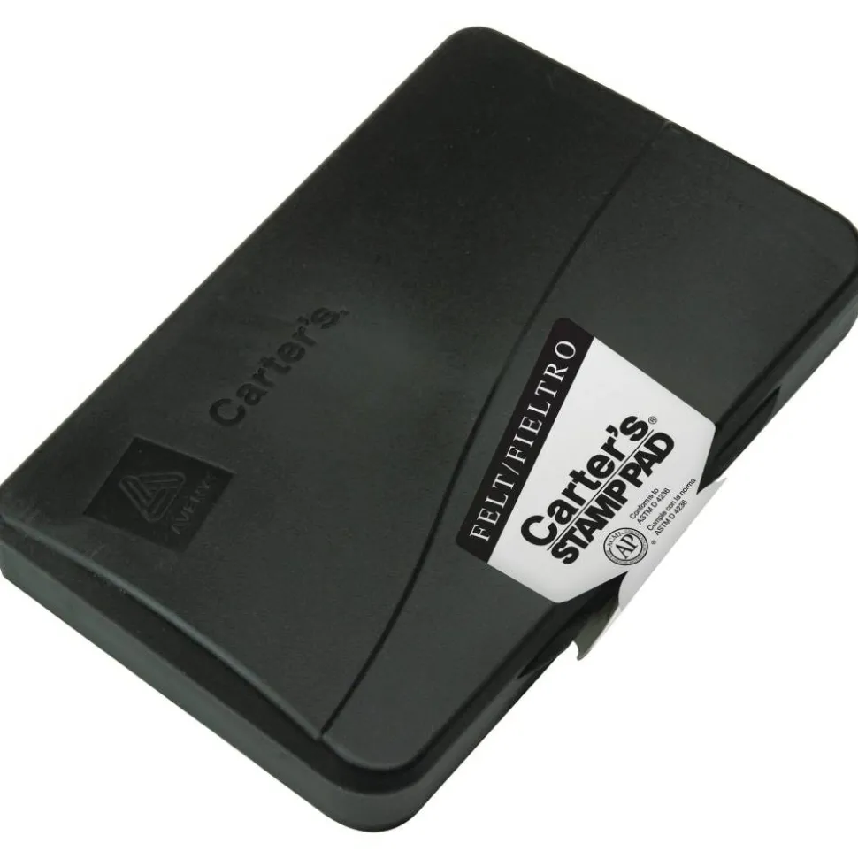 Avery Carter's Felt Stamp Pad, 3.15" x 6.12", Black