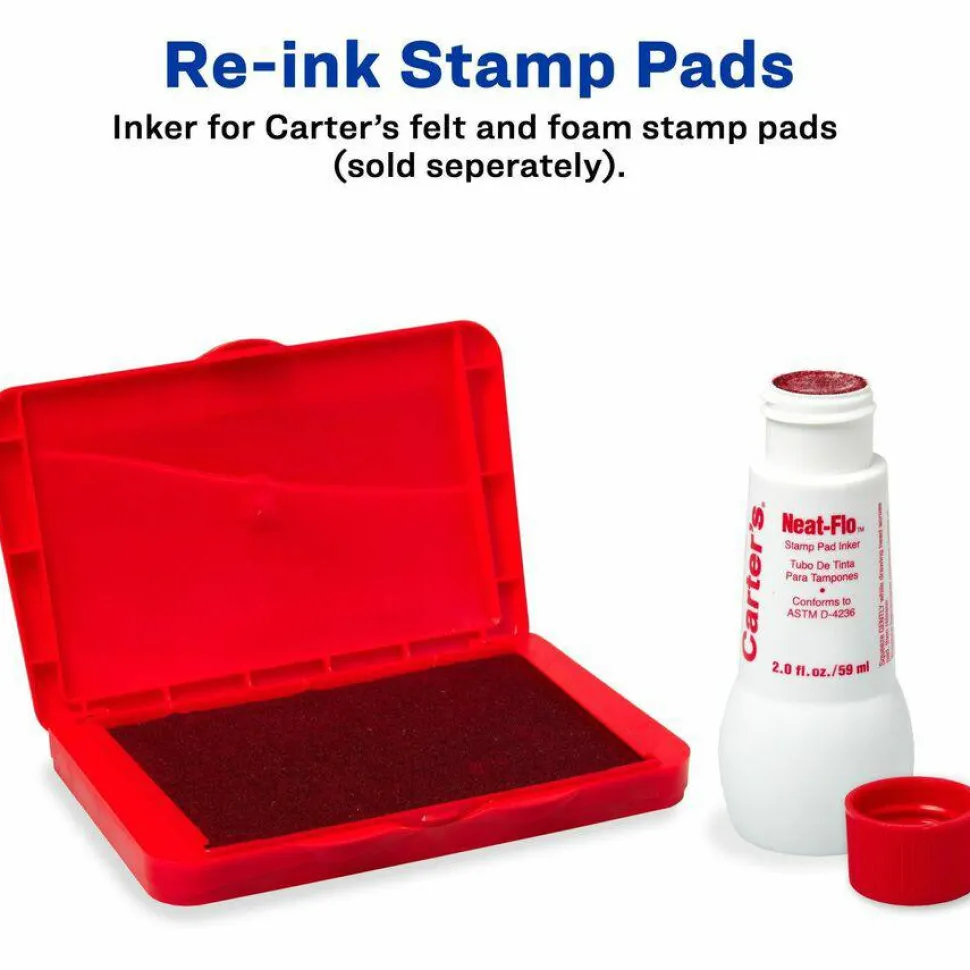 Avery Carter's Neat-Flo Stamp Pad Inker, Red