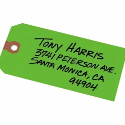 Avery Colored Shipping Tags - 4.75" Length x 2.37" Width - Rectangular - 1000 / Box - Green