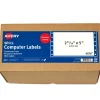Avery Continuous Form Permanent Address Labels, 4076, Rectangle, 5" x 2 15/16", White, Box Of 3,000